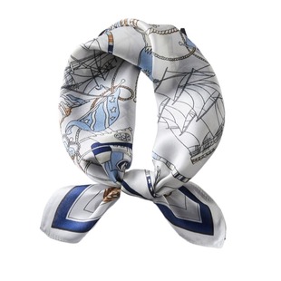 100%桑蚕丝53cm围脖真丝丝巾女围巾春秋65小方巾护颈领巾披肩红色