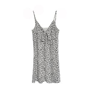 3ts法式扭结背心碎花吊带连衣裙轻奢无度假叠穿花卉长裙