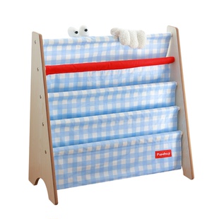 PAPAHUG 绘本架置物架格子多层收纳架杂志架绘本展示架小书架落地