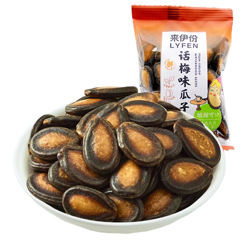 来伊份话梅味瓜子500g西瓜籽炒货小吃下午茶办公室休闲零食来一份