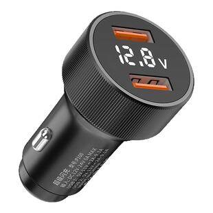 钉科双口100W车载充电器80W闪充数显车充适用OPPO一加华为快充65W