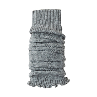 袜套喇叭型长筒芭蕾风芭蕾风花边蕾丝针织护腿腿套春秋高筒宽松