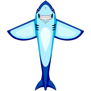 潍坊风筝 巨齿大鲨鱼风筝 新款大型儿童成人初学者 微风好飞易飞