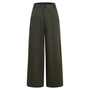 BALIANG「捌樑」悬'Hang'斜纹肌理挺括复古宽松弯刀阔腿休闲长裤