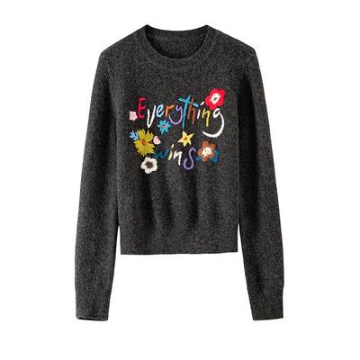 BANANACICIBC胜利花刺绣毛衣