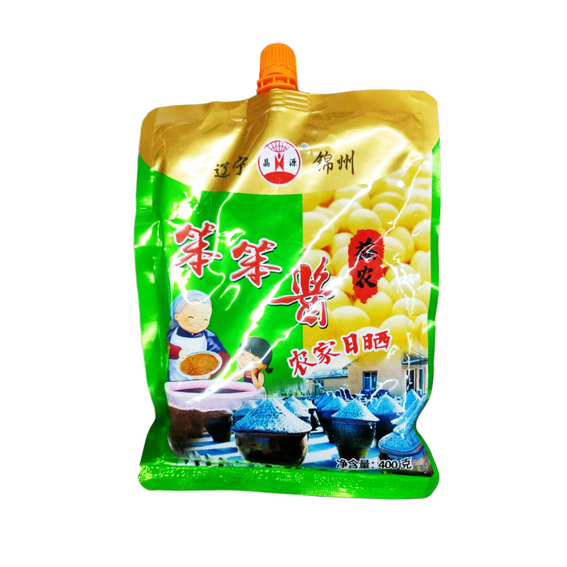 锦州大酱笨笨酱东北特产传统黄豆酱王葱蘸酱炸酱400克大袋装带嘴