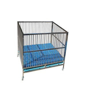 不锈钢可折叠宠物狗狗笼子跑笼展示笼展台跑床产床中大型犬小型犬