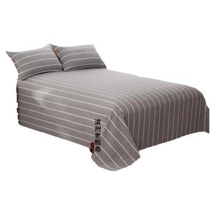 清仓微瑕 纯棉老粗布床单单件100全棉可裸睡不皱单人双人加厚加密