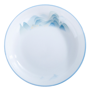 天顺陶瓷盘子菜盘家用2025新款食品级釉下彩盘子高级感釉中彩好看