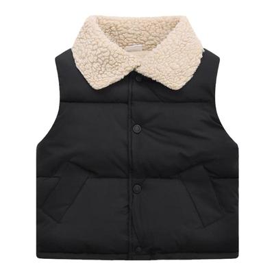 男女童羊羔毛儿童马甲保暖潮冬季
