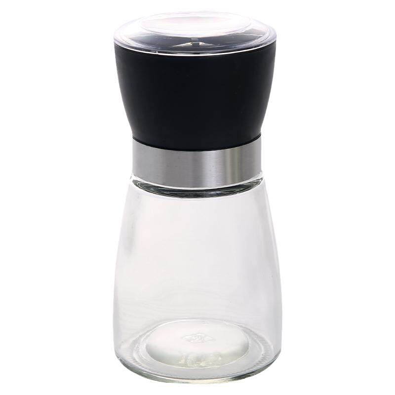 手动玻璃黑胡椒研磨器创意厨房用品花椒磨碎器黑糊椒佐料调料瓶