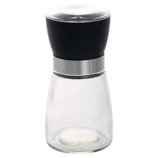 手动玻璃黑胡椒研磨器创意厨房用品花椒磨碎器黑糊椒佐料调料瓶