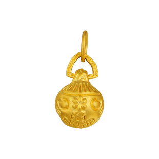 老克勒黄金3D硬金吞金兽宝宝吊坠足金手链手串项链项坠国潮配饰女