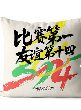 苏超联赛纪念抱枕叫南哥周边靠枕