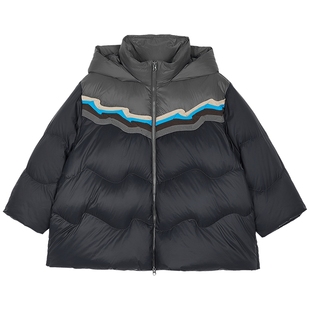 新款江南布衣童装中长款羽绒服H型保暖25冬男女童jnbybyjnby