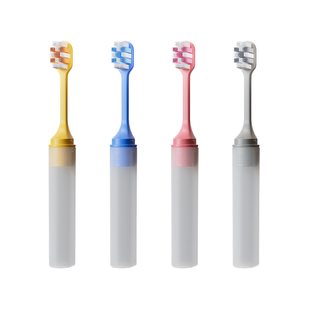 成人折叠软毛牙刷小巧轻便出差旅行好物便捷式4支装清洁护齿牙刷