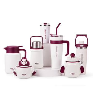 COSTA王星越经典系列水杯大容量保温杯女高颜值水壶咖啡杯吸管杯