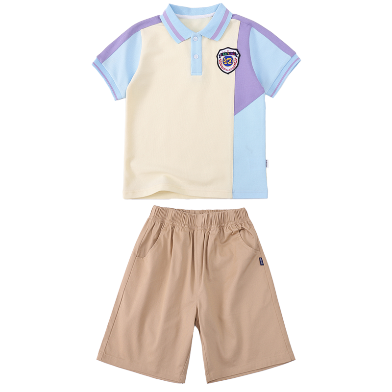 幼儿园园服夏季校服两件套班服小学生运动套装定制儿童高中生夏装