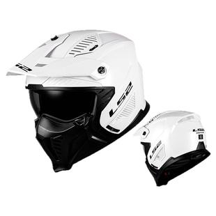 摩托车骑行头盔男女3C机车组合全盔拉力半盔四季通用冬季复古LS2