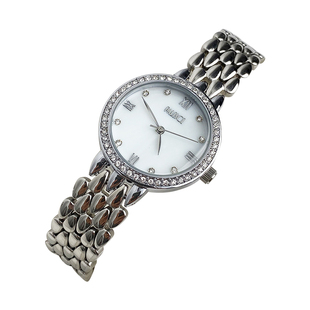 海达豪力满天星高级感简约百搭小众钢带镶钻贝母盘女士手表