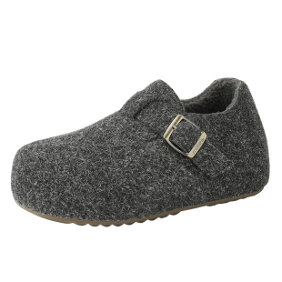 MILLIE'S/妙丽全包勃肯鞋女鞋子冬季款一脚蹬懒人鞋加绒博肯棉鞋Z