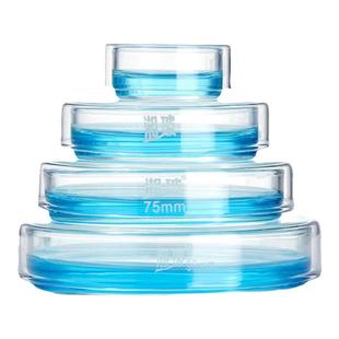 湘玻玻璃培养皿90mm实验室细胞细菌带盖透明高硼硅耐高温玻璃平皿