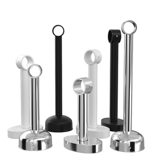 不锈钢阳台杆子固定晾衣杆底座吊座吊通挂衣杆支架顶装晾衣架配件