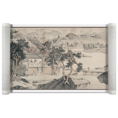 驿墨阁文徵明桃源问津图原版复刻