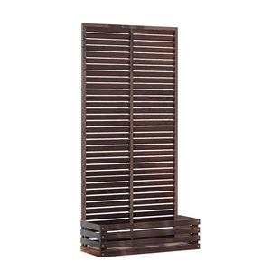 户外庭院防腐木百叶栅栏花园隔断花箱爬藤架种植围栏阳台屏风护栏