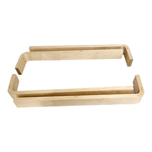 北欧风经济型木制桌子腿高腿DIY家用L型桦木实木多层板桌腿网红款