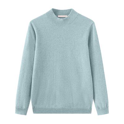 山羊绒衫春竹半高领2022新款百搭