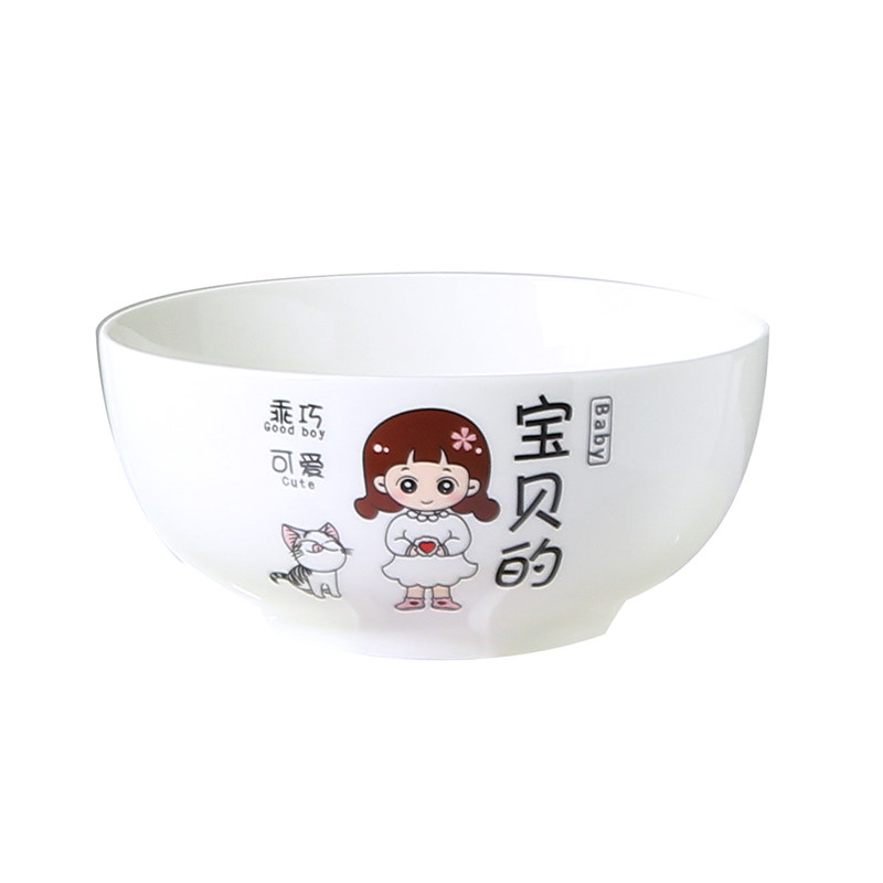 陶瓷称呼饭碗勺卡通风三四餐具