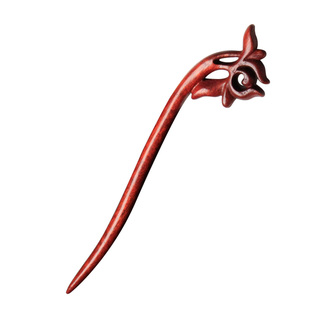 红檀手工发簪盘发刻字挽发木簪日常发钗古风简约现代木质簪子檀木