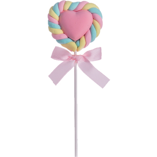 新品 仿真爱心棉花棒棒糖棉花糖假糖果甜品橱窗装饰摆设拍摄道具