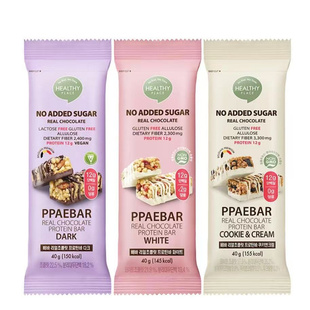 韩国直邮PPAEBAR巧克力蛋白棒补充能量棒饱腹代餐无糖高膳食纤维