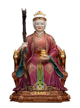 康盛佛缘土地爷土地奶招财摆件