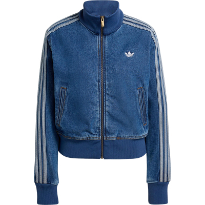 Adidas/阿迪达斯正品三叶草女士日常立领牛仔刺绣休闲外套KD2913