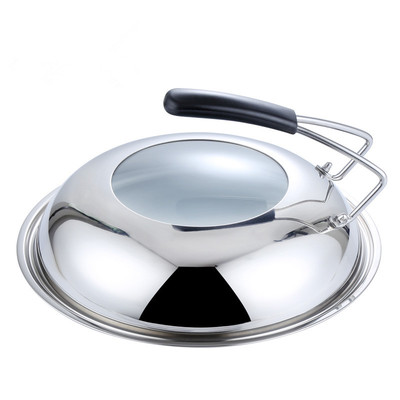 家用可视可立不锈钢3238cm锅盖