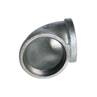 弯头镀锌玛钢热燃气消防锅炉水管90度铁内螺纹丝扣管件DN15