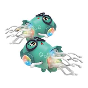 魔性会跳舞章鱼电动水母玩具儿童八爪鱼婴儿0到1岁男女孩抬头训练