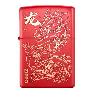 ZIPPO官方旗舰店正品祥云瑞龙煤油打火机生肖龙年送男友新年礼物