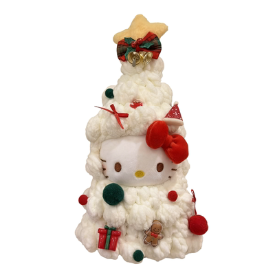 正版HelloKitty新款圣诞树毛绒包挂件钥匙扣可爱玩偶挂饰公仔KT猫