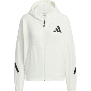 Adidas/阿迪达斯官方正品ZNE CF KNJKT女士针织宽松外套JM8760