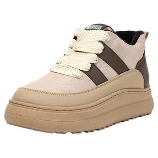 老美华2025冬季新款加绒加厚保暖女款棉鞋休闲鞋时尚厚底鞋女鞋