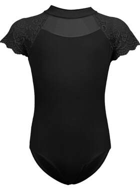儿童舞蹈服女新款芭蕾练功服短袖