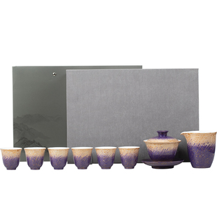 大漆盖碗茶杯整套福州非遗手工螺钿漆器高端白瓷茶具套装伴手礼盒