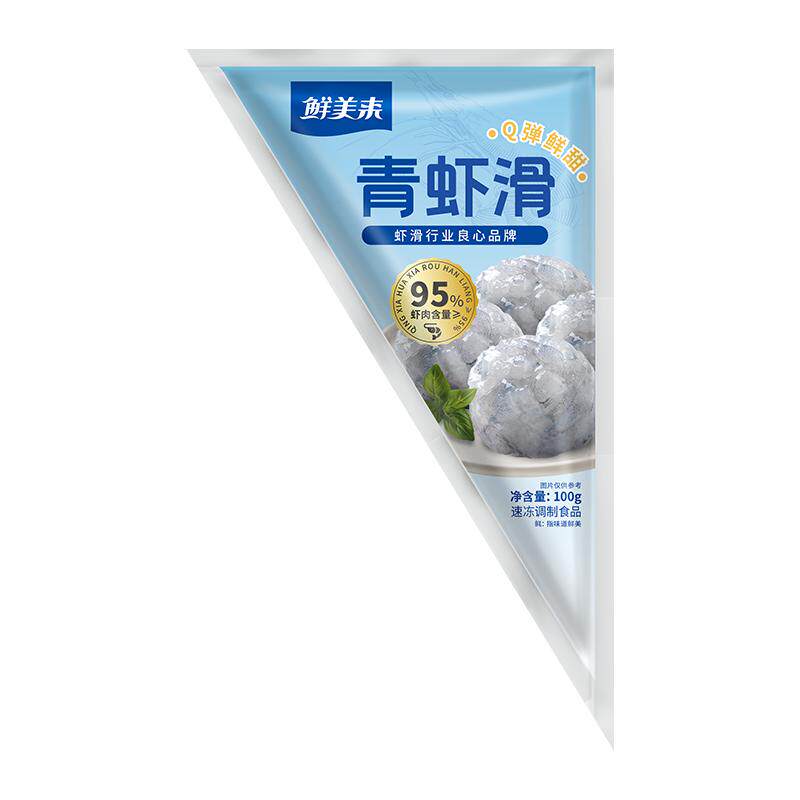 拍10鲜美来95%含量青虾滑100g