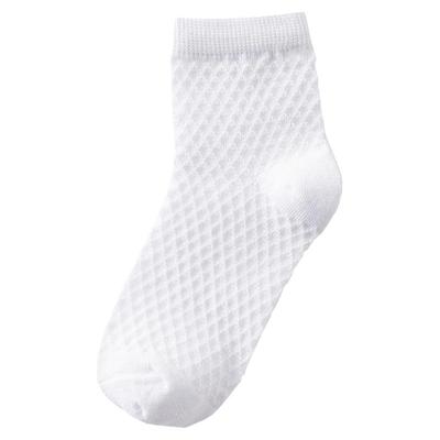 咪咪狗简约中筒袜夏季薄款网眼袜