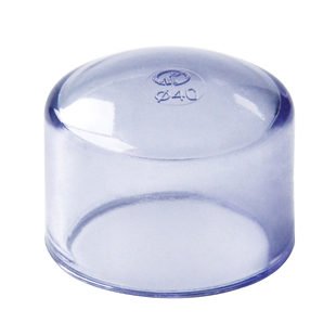 PVC透明管帽 国标upvc透明水管堵头闷头盖子给水管件塑料品牌包邮