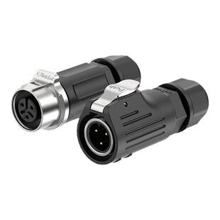 EW-LP12型免焊接公母对接航插头金属电源快接头多芯数防水连接器